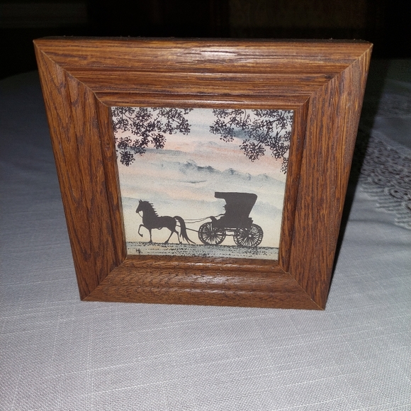 Framed print of horse & buggy - Picture 1 of 2